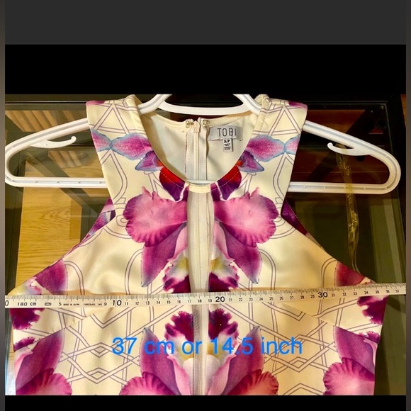 TOBI 💖 Falling Lilies Bodycon Dress size Small - Picture 7 of 8